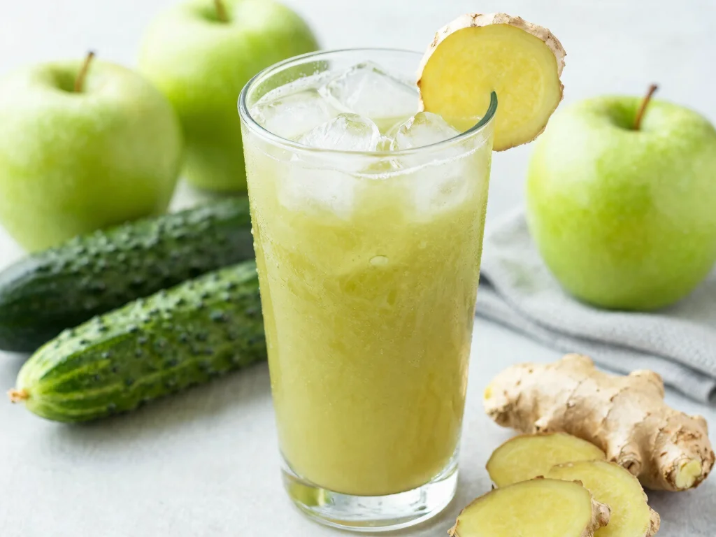 17 Energizing Moringa Smoothie & Juice Recipes to Fuel Your Day - 8. Moringa and Ginger Detox Juice 1