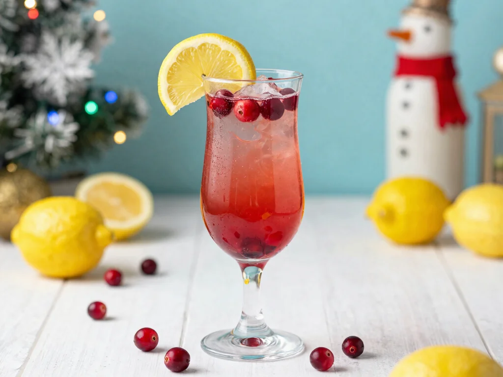 17 Festive French 75 with Cranberry Juice Recipes - 8. Cranberry Lemonade French 75 1