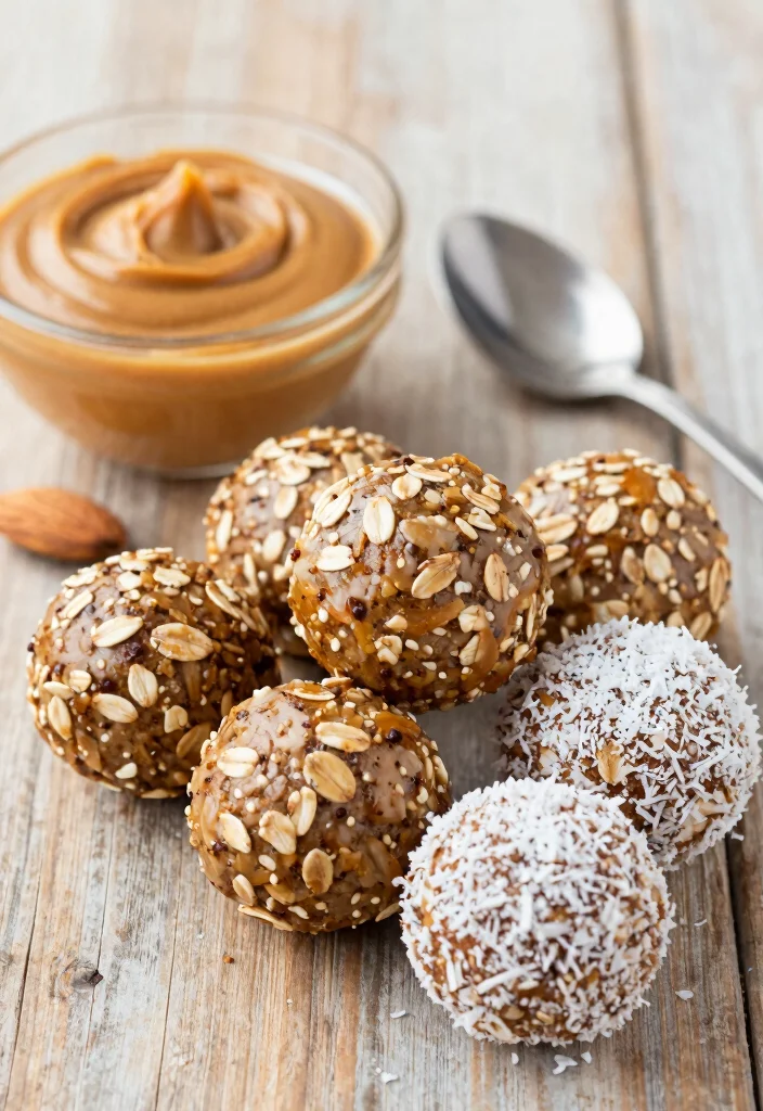 17 Healthy Vegetarian Snack Recipes You’ll Crave - 4. Almond Butter Energy Balls 1