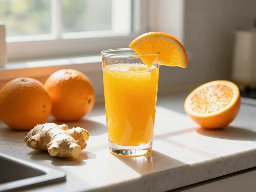 17 Joe Cross Juice Recipes (Fat Sick & Nearly Dead Style) - 10. Ginger-Zing Orange Juice 1