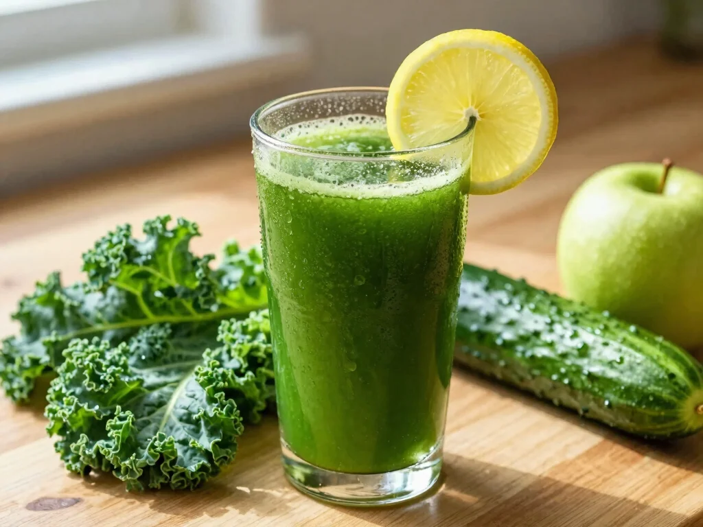 17 Juice Recipes & Their Benefits (Healthy Guide) - 1. Green Detox Juice 1