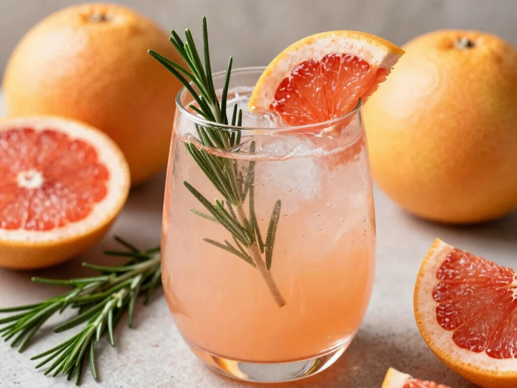 17 Juice Recipes & Their Benefits (Healthy Guide) - 16. Grapefruit & Rosemary Refresher 1