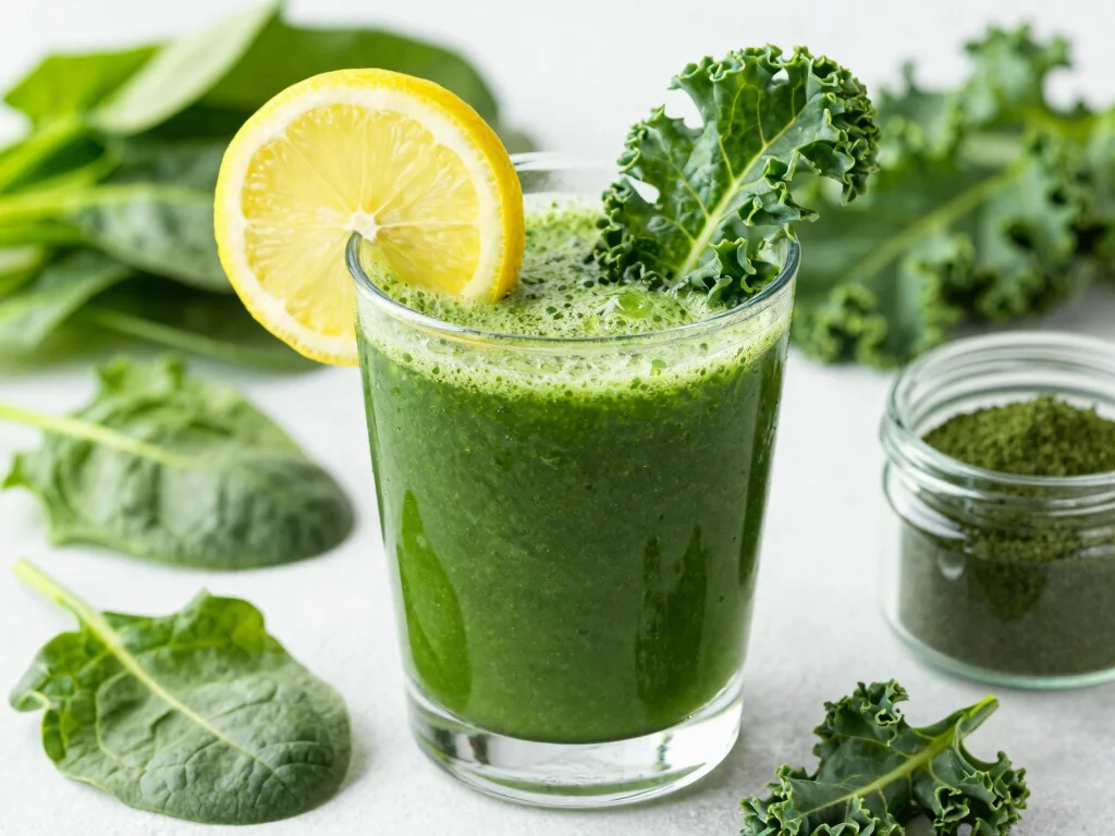 17 Juice Recipes & Their Benefits (Healthy Guide) - 17. Superfood Green Juice 1