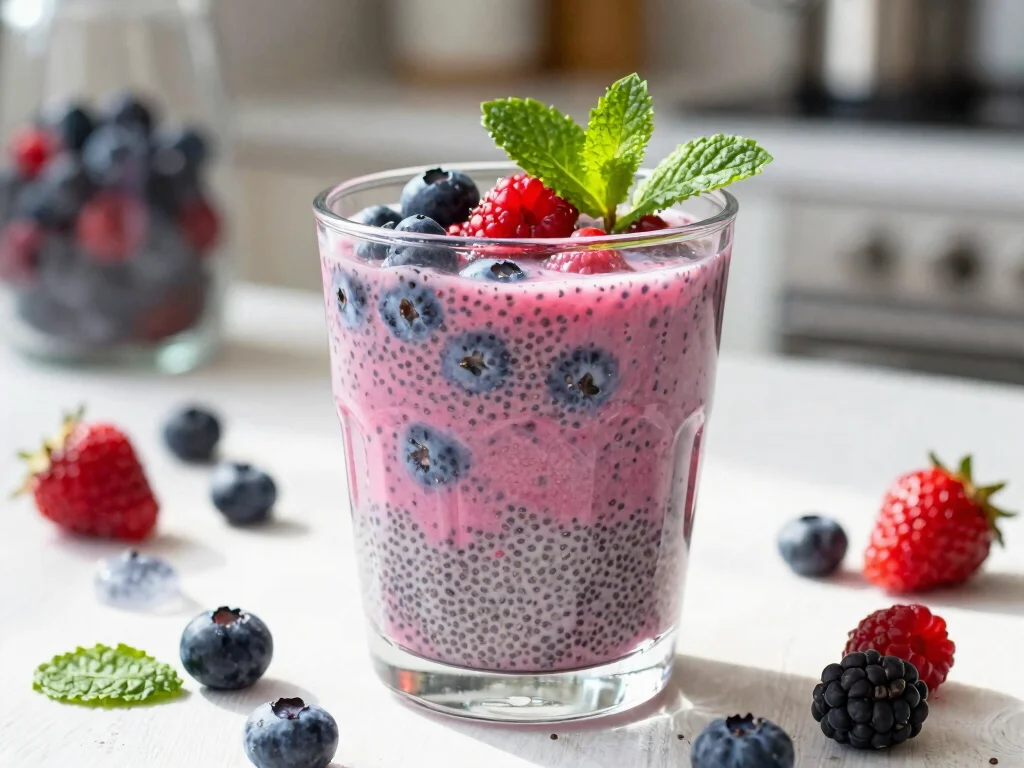 17 Juice Recipes for Business That Will Quench the Health-Conscious Thirst - 14. Berry Chia Fresca 1
