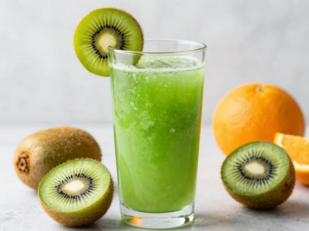 17 Juice Recipes for Immune System Boosting - 11. Kiwi Citrus Splash 1