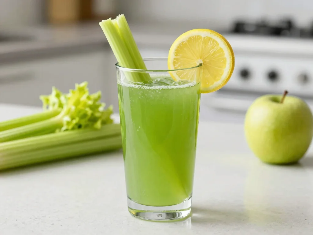 17 Juice Recipes for Immune System Boosting - 13. Celery Juice for Immunity 1