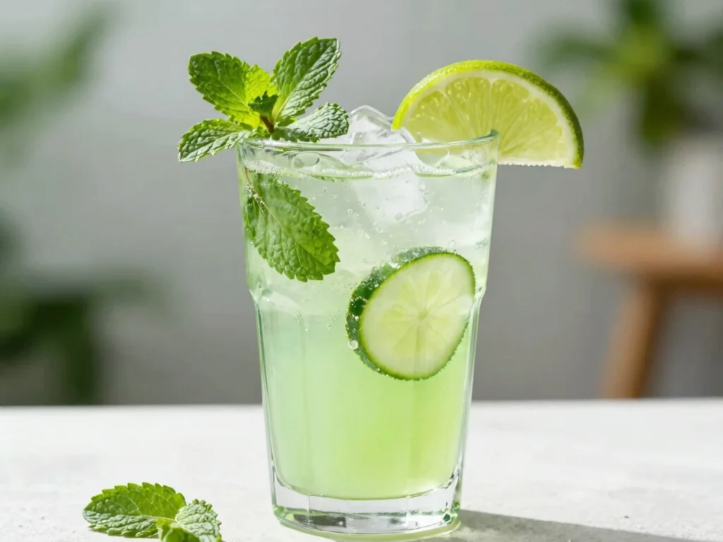 17 Juice Recipes for Immune System Boosting - 16. Refreshing Cucumber Mint Cooler 1