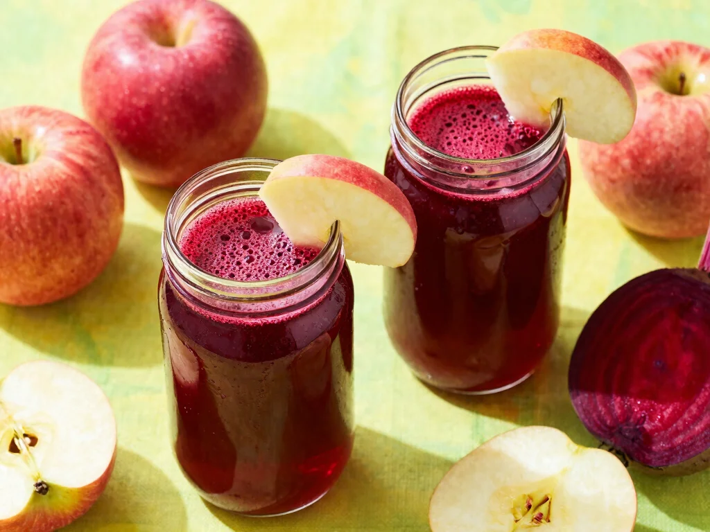 17 Juice Recipes with Beets for Energy & Recovery - 1. Classic Beet & Apple Juice 1