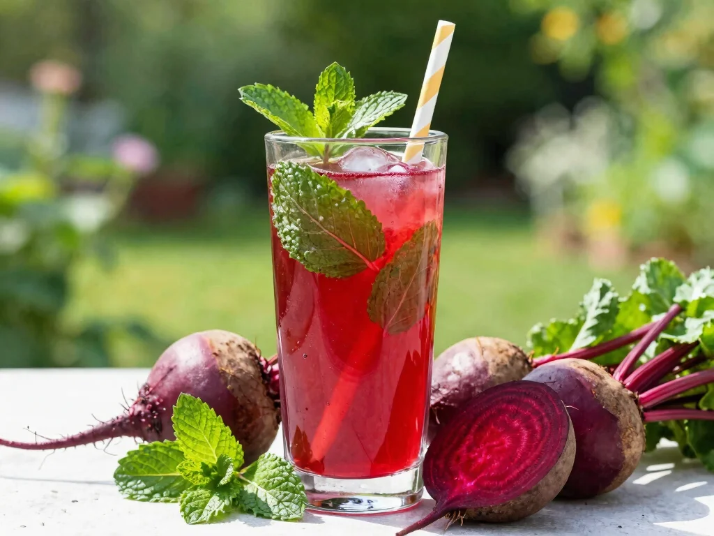 17 Juice Recipes with Beets for Energy & Recovery - 10. Beet & Mint Cooler 1