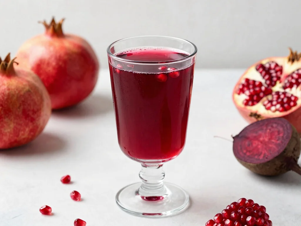 17 Juice Recipes with Beets for Energy & Recovery - 16. Beet & Pomegranate Elixir 1