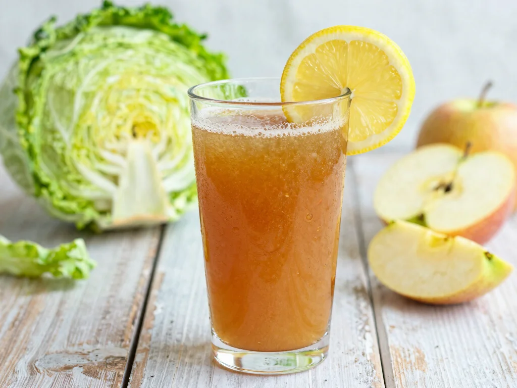 17 Low Carb Juice Recipes for Keto & Dieting - 14. Cabbage Detox Juice 1