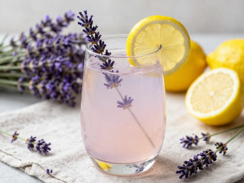 17 Low Carb Juice Recipes for Keto & Dieting - 16. Herbal Lavender Lemonade Juice 1