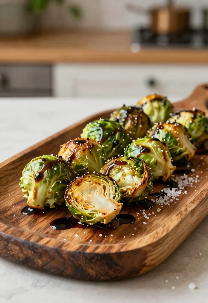 17 Low-Carb Vegetarian Keto Meal Plans That Actually Work - 13. Roasted Brussels Sprouts with Balsamic Glaze 1