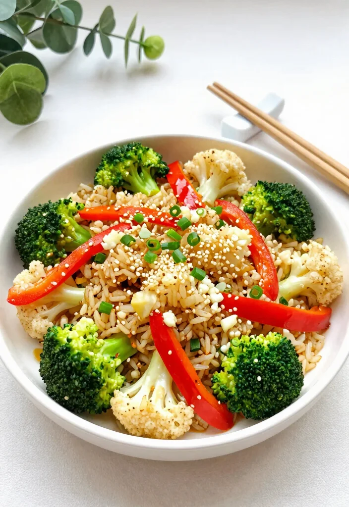 17 Low-Carb Vegetarian Keto Meal Plans That Actually Work - 2. Cauliflower Rice Stir-Fry 1