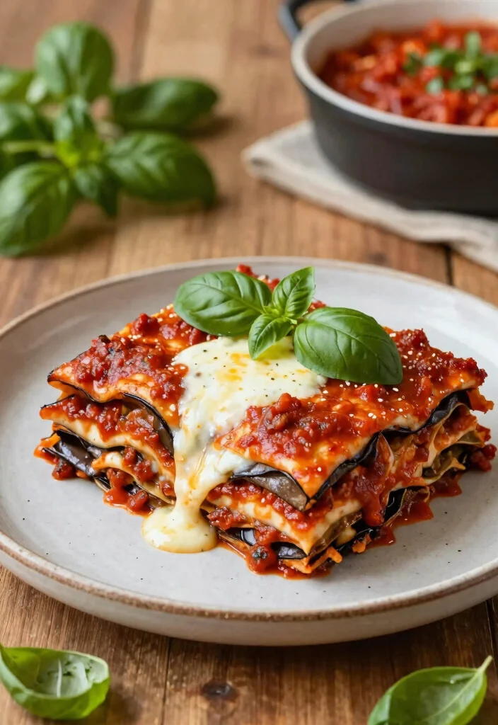 17 Low-Carb Vegetarian Keto Meal Plans That Actually Work - 4. Eggplant Lasagna 1