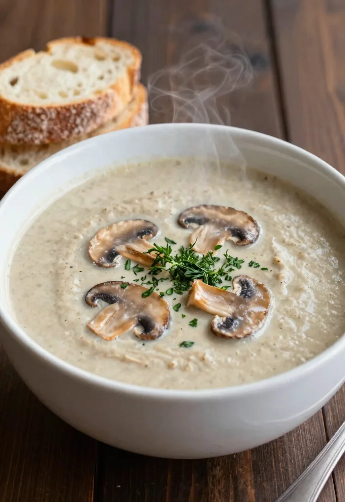 17 Low-Carb Vegetarian Keto Meal Plans That Actually Work - 5. Creamy Mushroom Soup 1