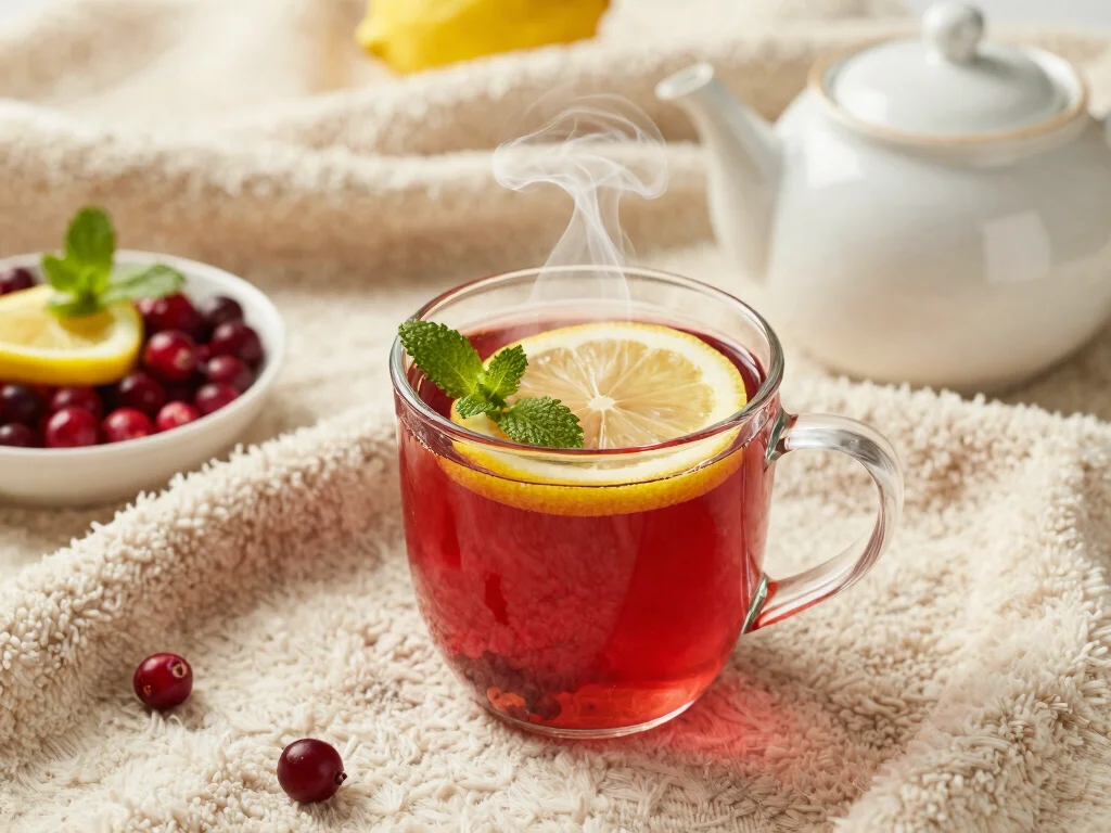17 Recipes with Cranberry Juice (Tart & Healthy) - 11. Cranberry Juice and Herbal Tea Blend 1