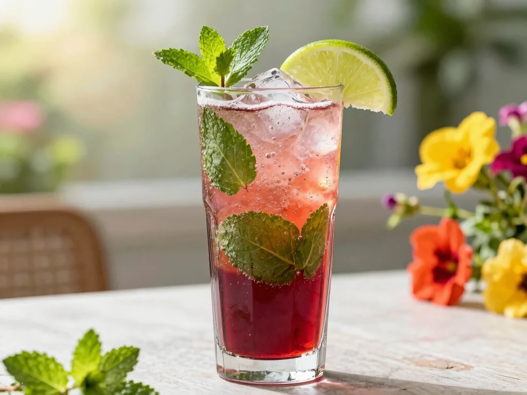 17 Recipes with Cranberry Juice (Tart & Healthy) - 6. Cranberry Juice Mojito 1
