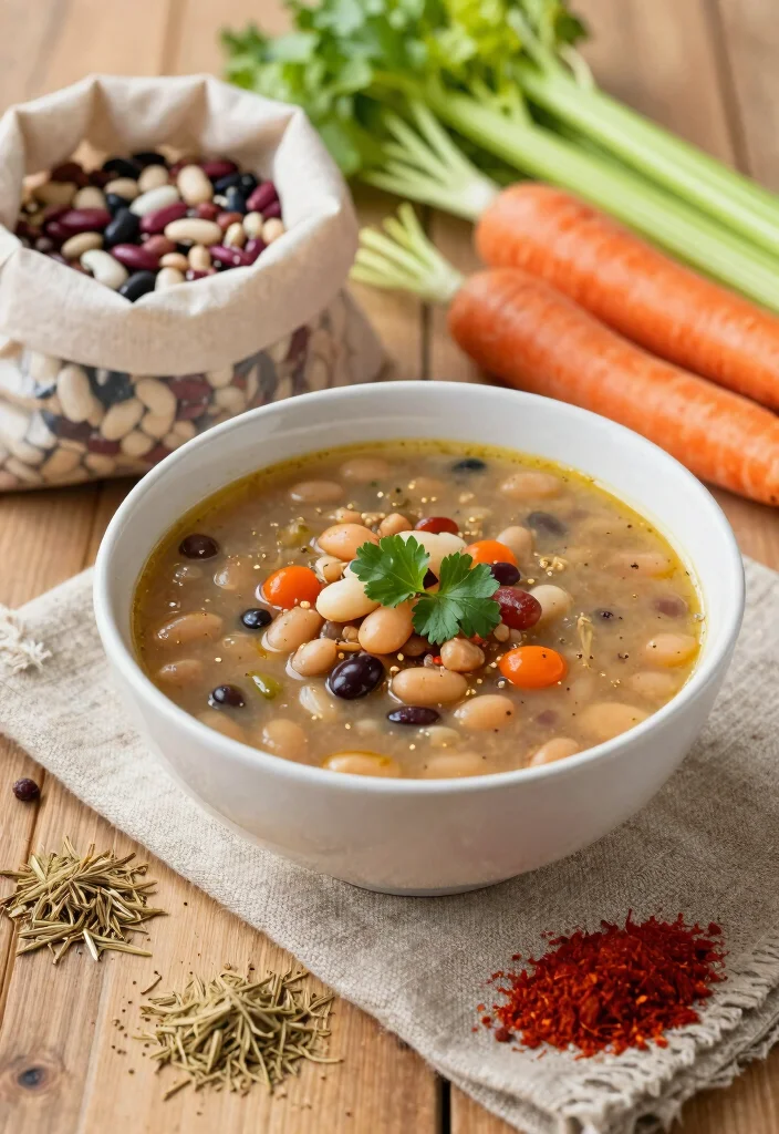 17 Vegetarian 15-Bean Soup Recipes for Cozy Weeknights - 1. Classic Vegetarian 15-Bean Soup 1