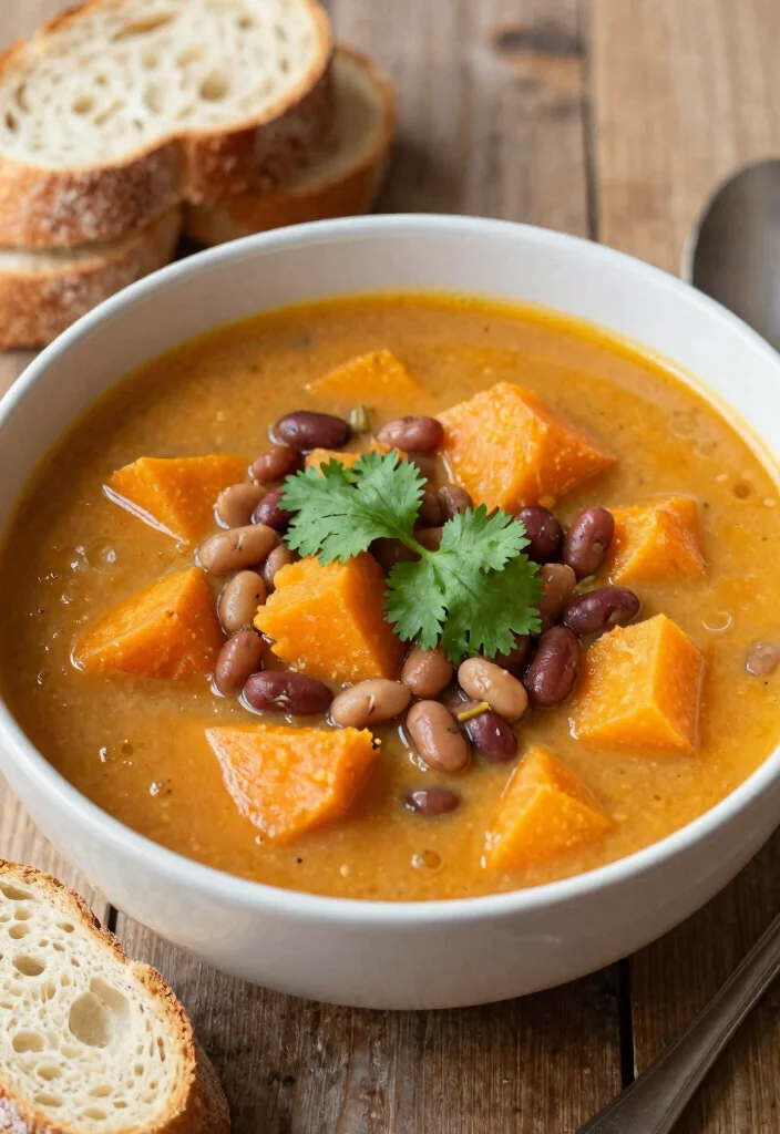 17 Vegetarian 15-Bean Soup Recipes for Cozy Weeknights - 9. Sweet Potato and 15-Bean Soup 1