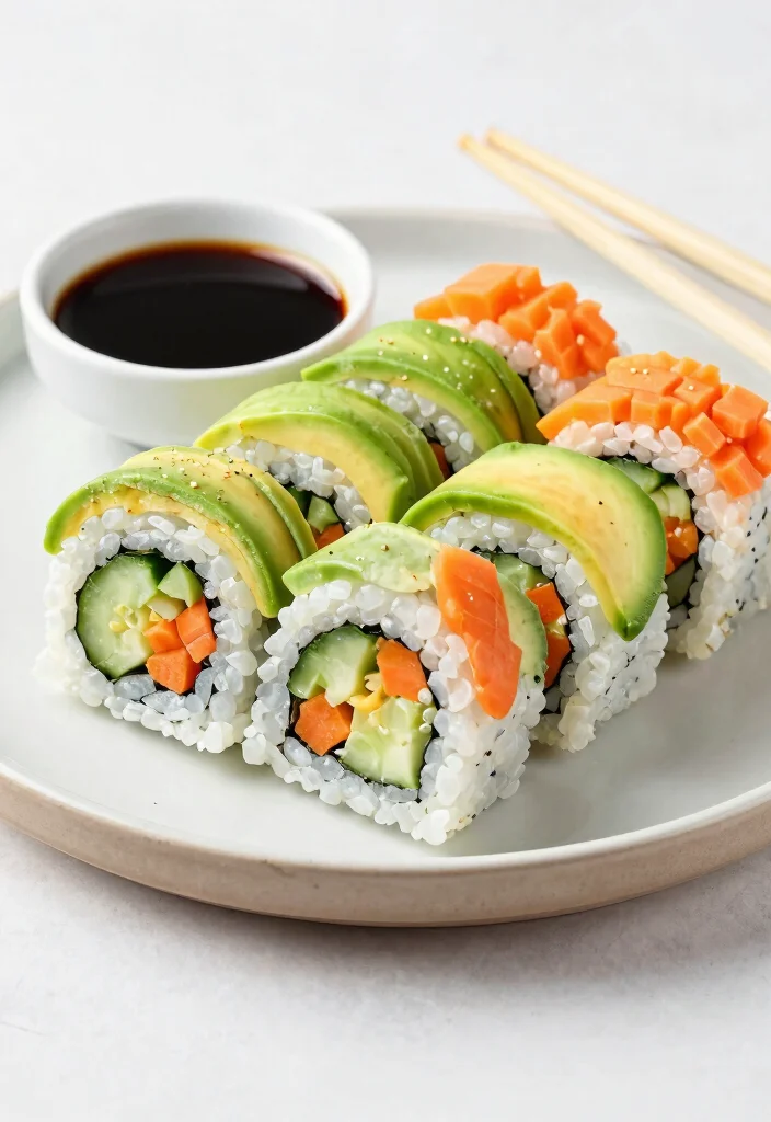 17 Vegetarian Fast-Food Options You Can Order Anywhere - 9. Veggie Sushi Rolls 1