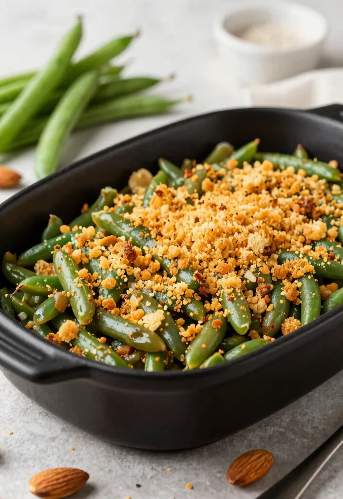 17 Vegetarian Green Bean Casserole Recipes Everyone Will Love - 15. Vegan Green Bean Casserole with Almond Milk 1