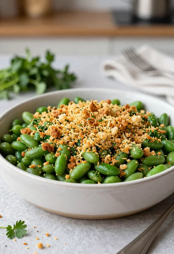 17 Vegetarian Green Bean Casserole Recipes Everyone Will Love - 17. Green Bean Casserole with Herb Crust 1