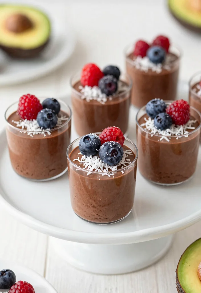 17 Vegetarian Party Appetizers That Impress Every Guest - 17. Chocolate Avocado Mousse 1