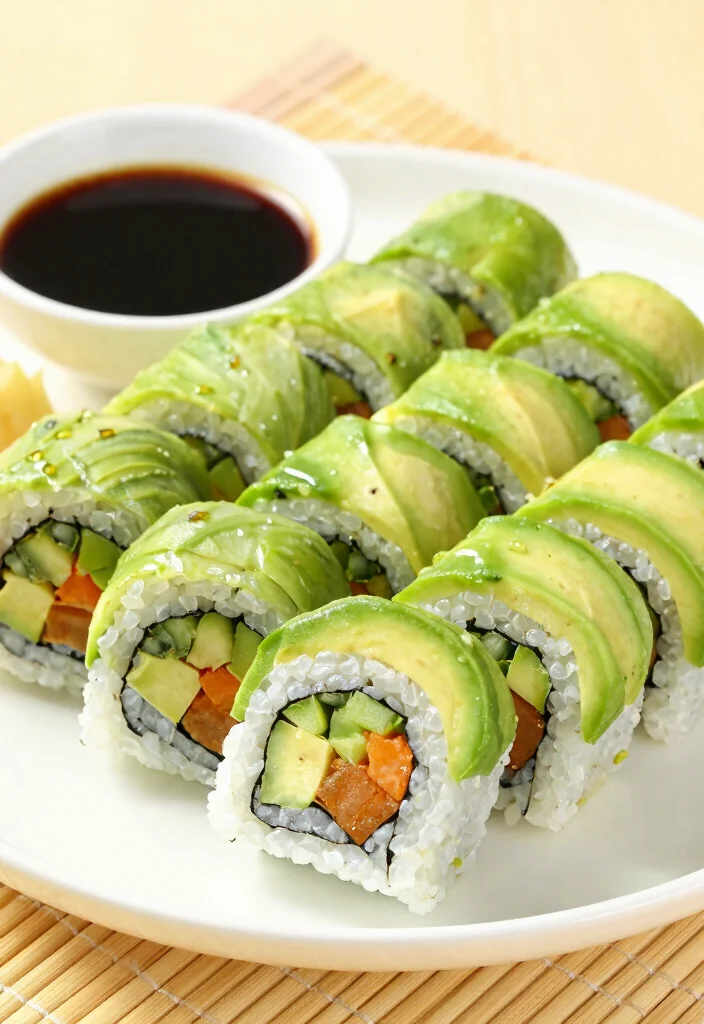 17 Vegetarian Party Appetizers That Impress Every Guest - 9. Veggie Sushi Rolls 1