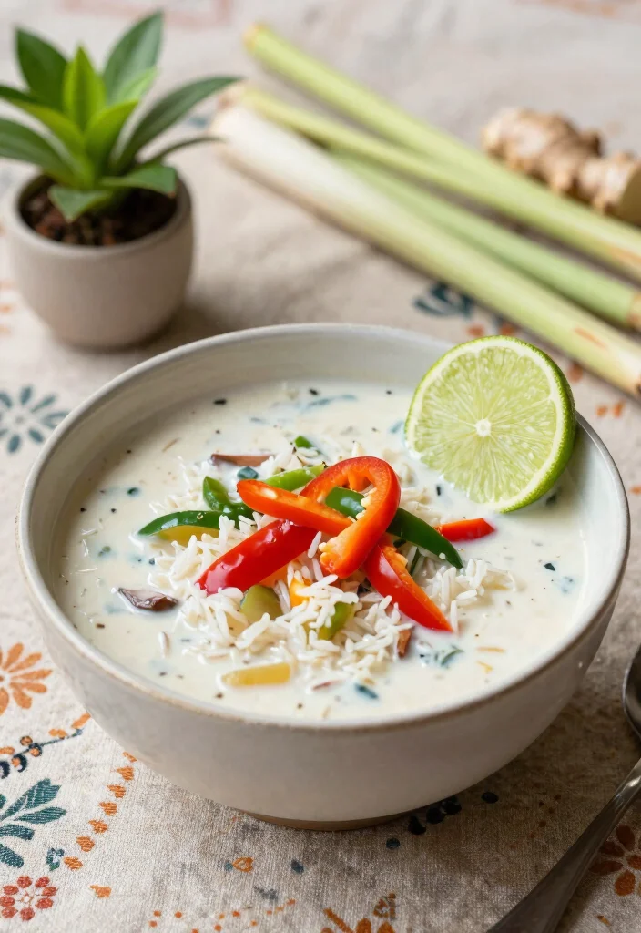18 Creamy Vegetarian Wild Rice Soup Recipes to Warm You Up - 3. Thai Coconut Wild Rice Soup 1