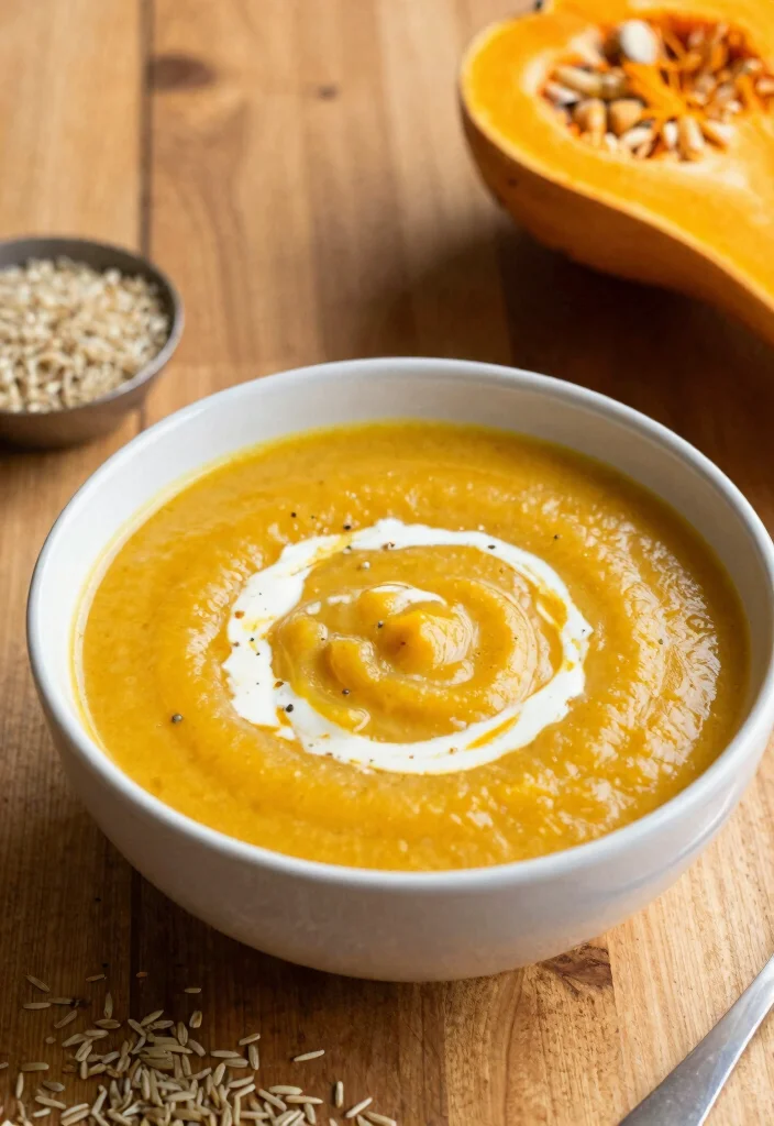 18 Creamy Vegetarian Wild Rice Soup Recipes to Warm You Up - 8. Butternut Squash Wild Rice Soup 1