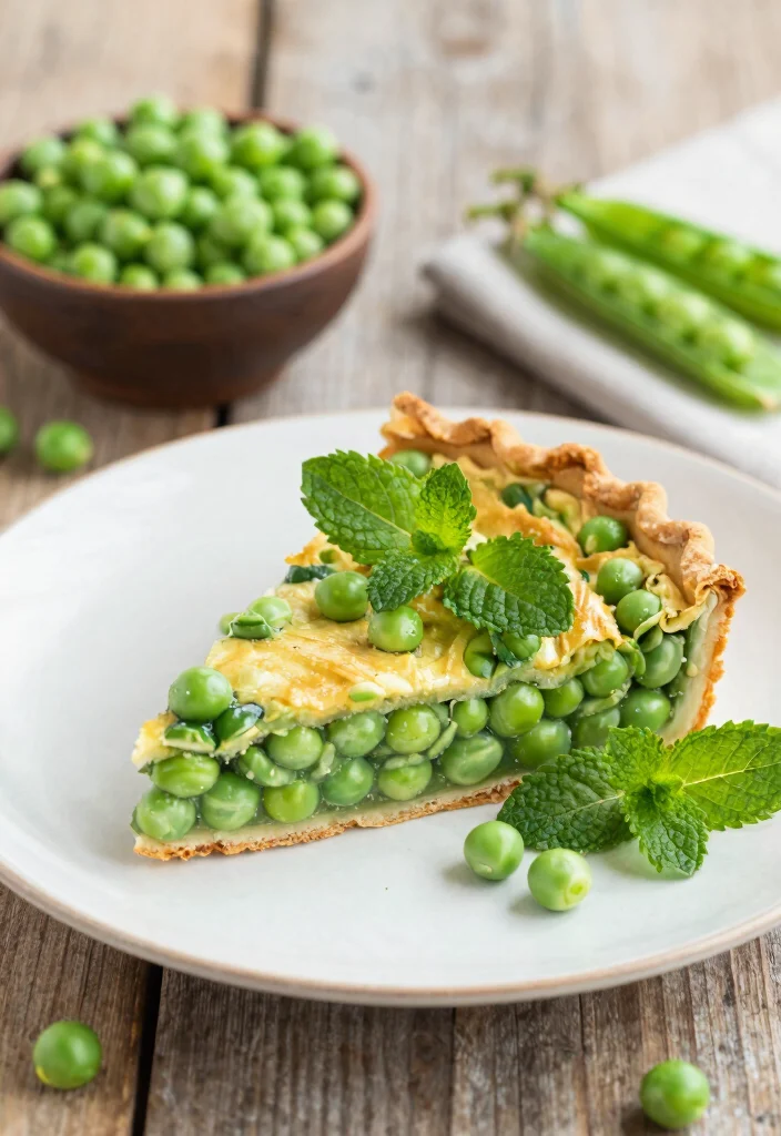 18 Easy Vegetarian Quiche Recipes for Any Meal - 11. Pea and Mint Quiche 1
