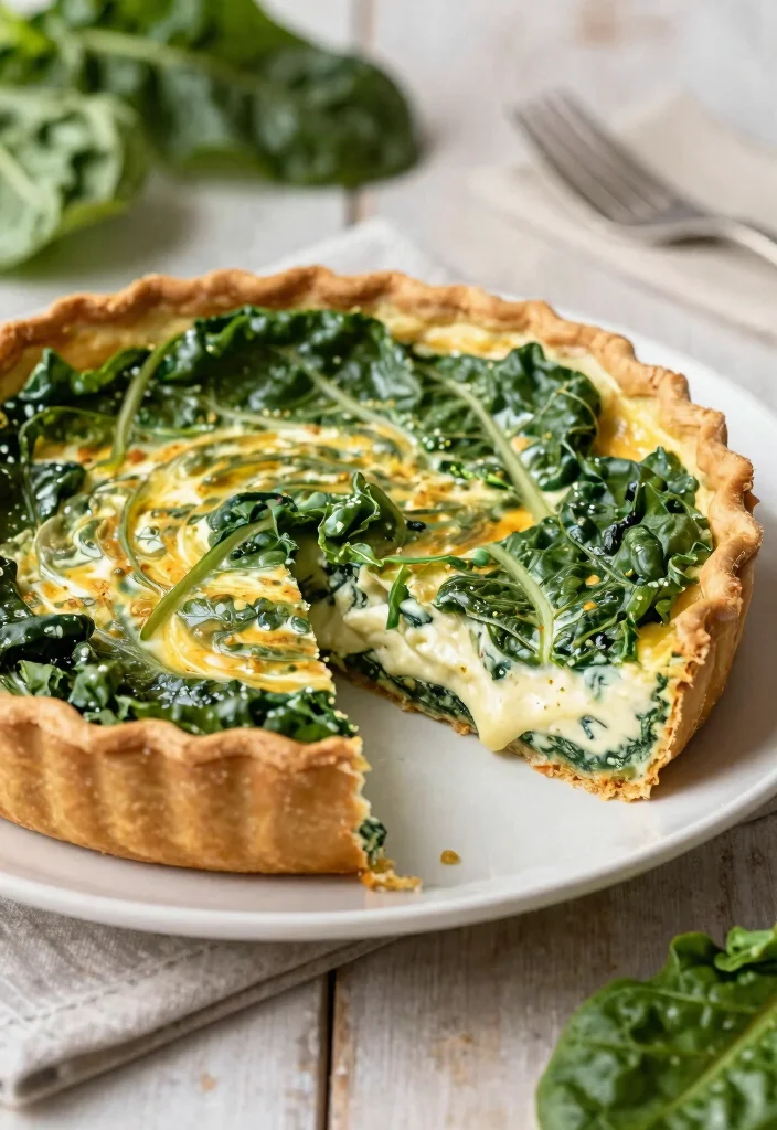 18 Easy Vegetarian Quiche Recipes for Any Meal - 16. Chard and Ricotta Quiche 1