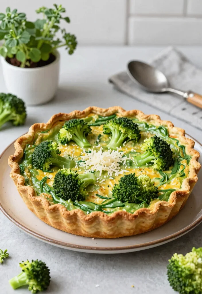 18 Easy Vegetarian Quiche Recipes for Any Meal - 4. Broccoli and Cheddar Quiche 1