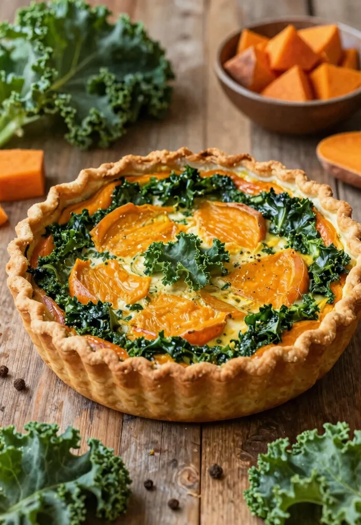 18 Easy Vegetarian Quiche Recipes for Any Meal - 5. Sweet Potato and Kale Quiche 1