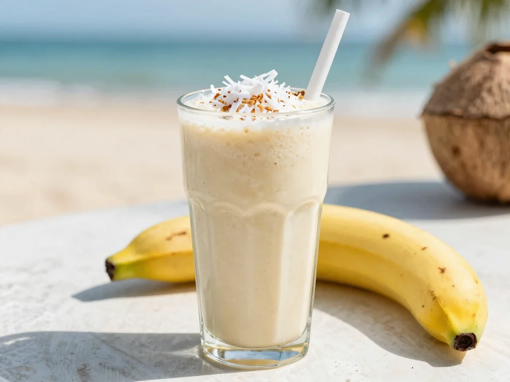 18 Ginger Juice Recipes for Immunity - 10. Ginger Coconut Smoothie 1