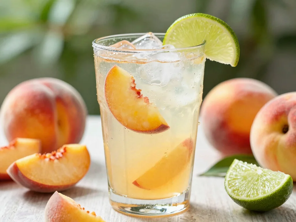 18 Ginger Juice Recipes for Immunity - 12. Ginger Peach Refresher 1