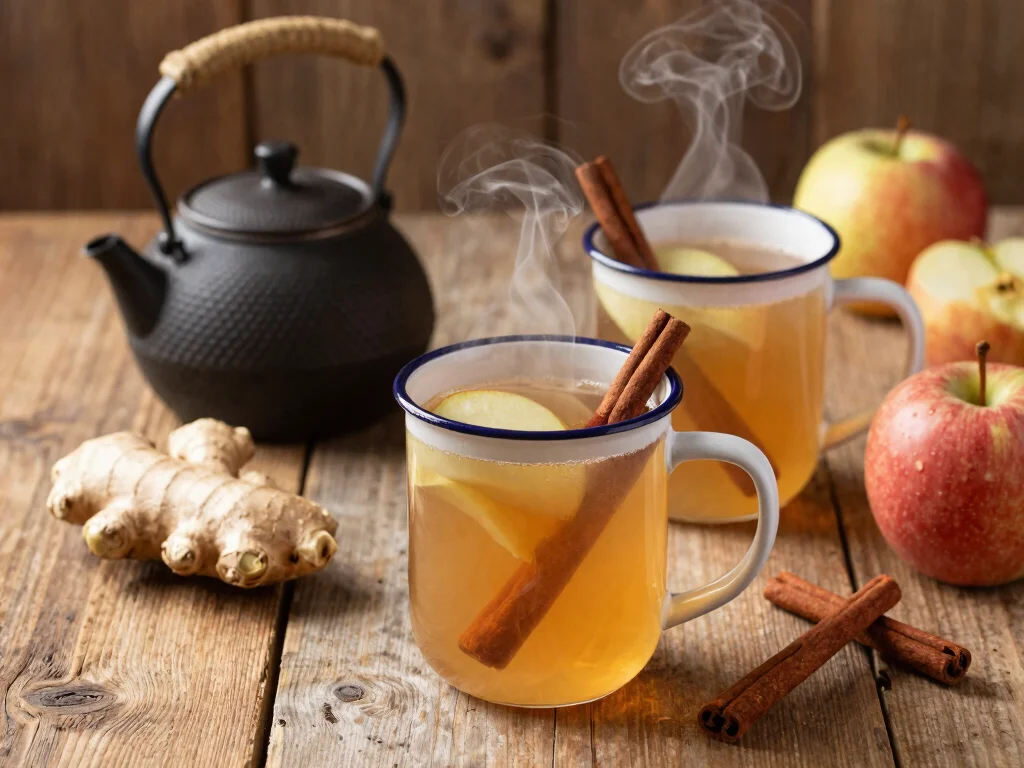 18 Ginger Juice Recipes for Immunity - 14. Ginger Apple Cider 1