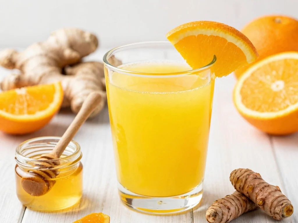 18 Ginger Juice Recipes for Immunity - 2. Ginger Turmeric Immune Booster 1