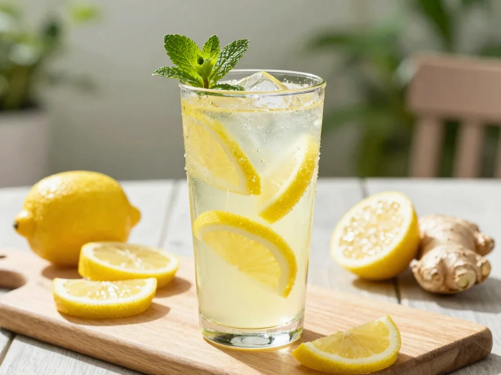 18 Ginger Juice Recipes for Immunity - 7. Ginger Lemonade Twist 1
