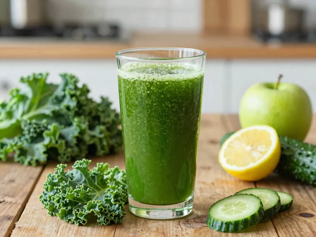 18 Green Juice Recipes for Keto Diet - 1. Kale Detox Juice 1
