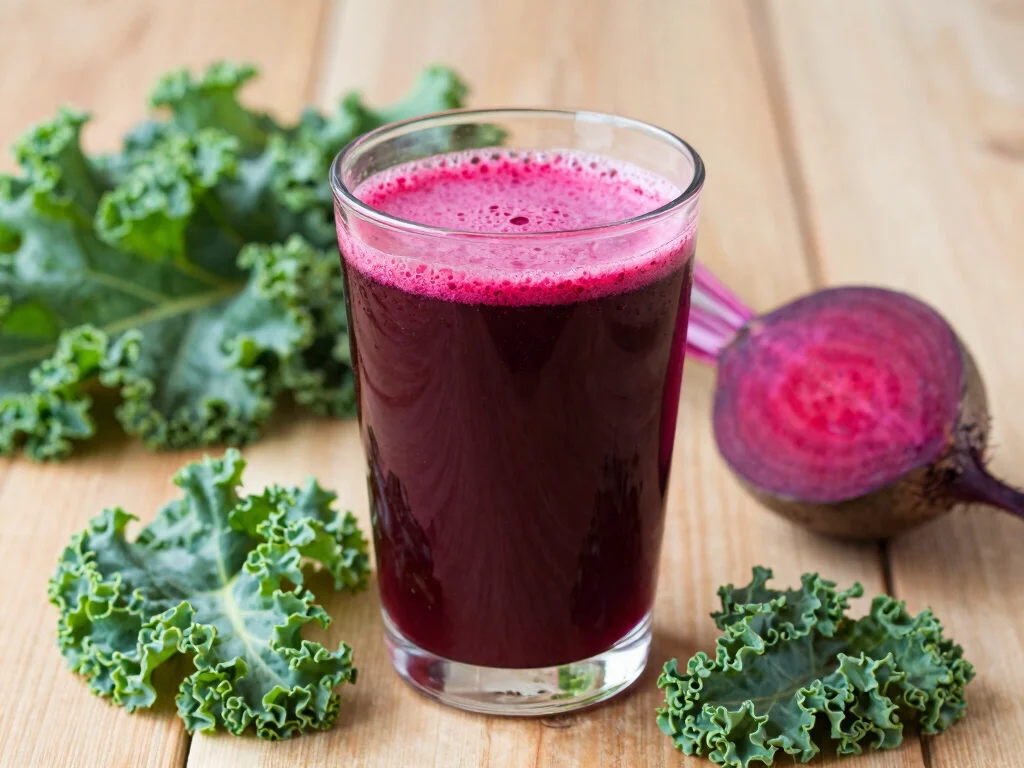 18 Green Juice Recipes for Keto Diet - 10. Beet & Kale Juice 1