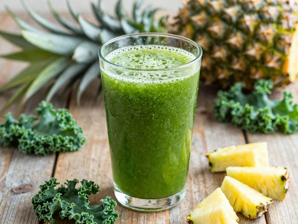 18 Green Juice Recipes for Keto Diet - 12. Tropical Green Juice 1