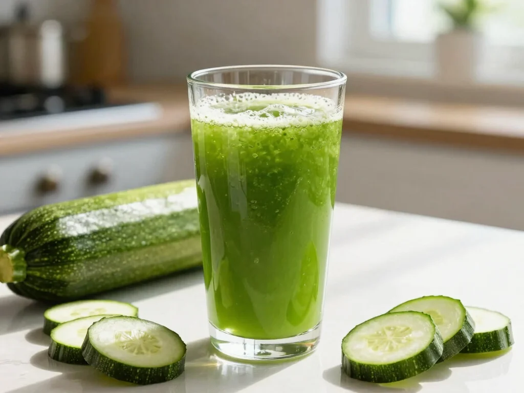 18 Green Juice Recipes for Keto Diet - 9. Zucchini Green Juice 1