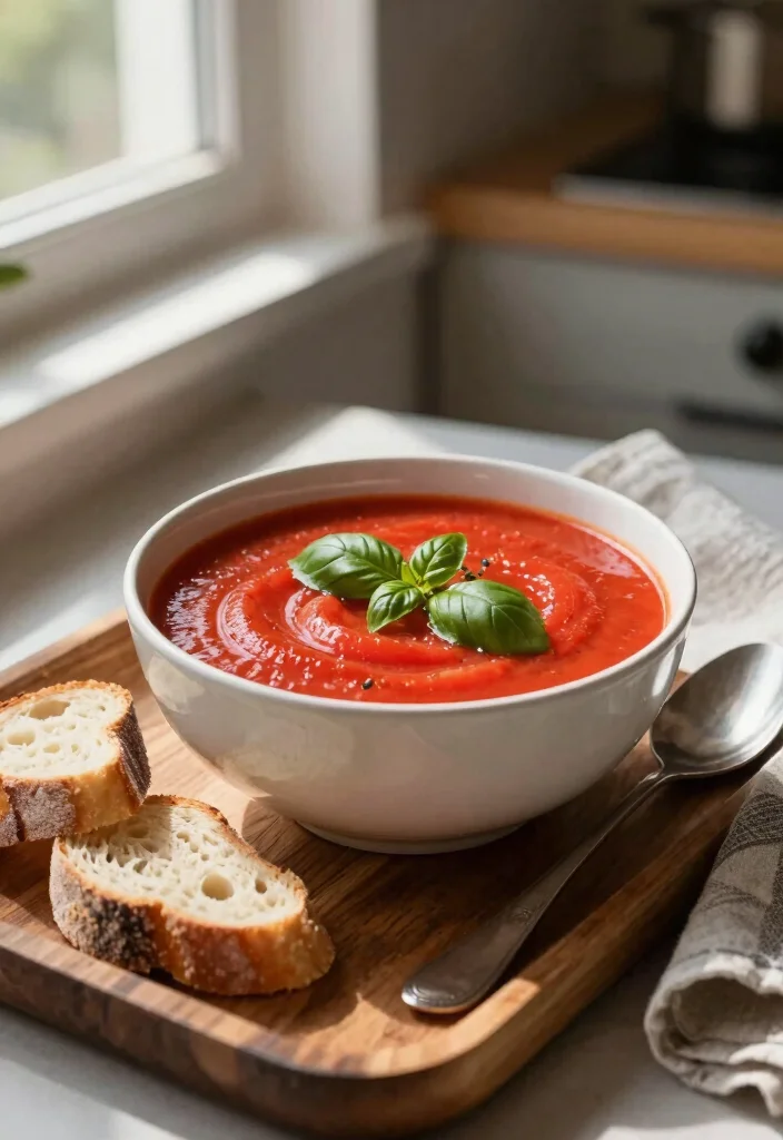 18 Healthy Vegetarian Vegetable Soup Recipes for Every Season - 1. Classic Tomato Basil Soup 1