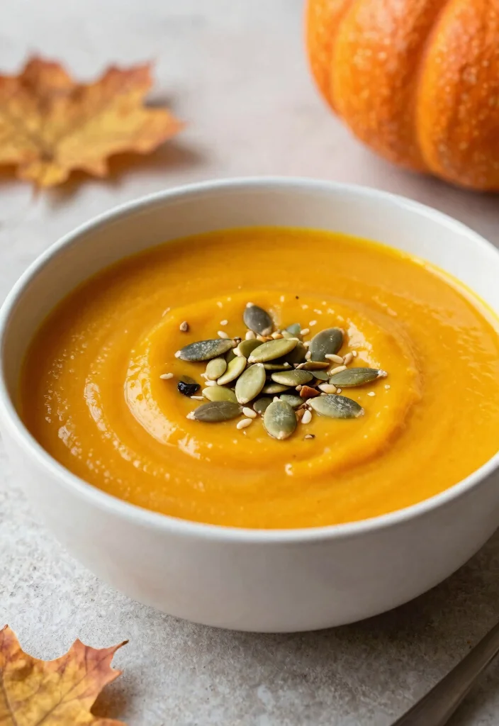 18 Healthy Vegetarian Vegetable Soup Recipes for Every Season - 16. Pumpkin and Sage Soup 1
