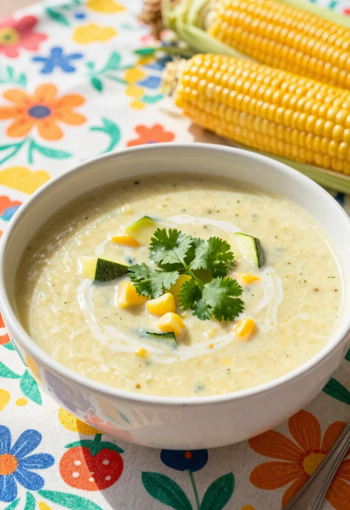 18 Healthy Vegetarian Vegetable Soup Recipes for Every Season - 9. Zucchini and Corn Chowder 1