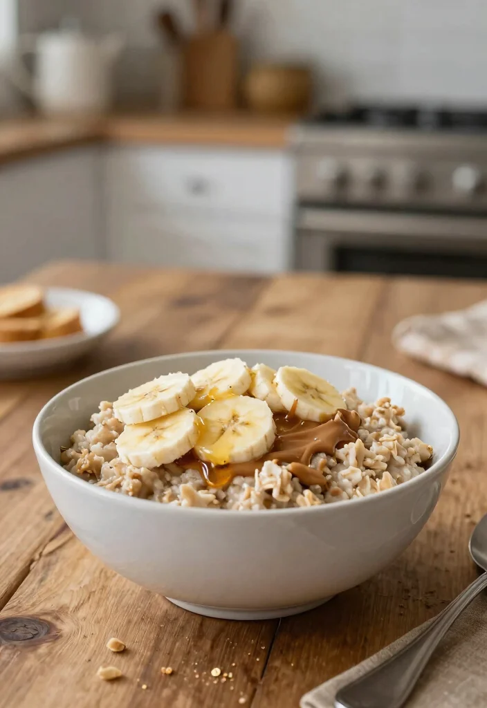 18 High-Protein Vegetarian Recipes That Aren’t Boring - 14. Peanut Butter Banana Oatmeal 1