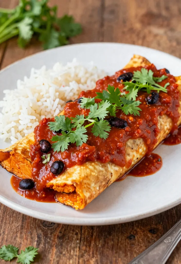 18 High-Protein Vegetarian Recipes That Aren’t Boring - 16. Sweet Potato and Black Bean Enchiladas 1