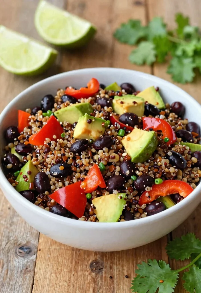18 High-Protein Vegetarian Recipes That Aren’t Boring - 5. Spicy Black Bean and Quinoa Bowl 1